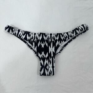 Victoria’s Secret The Classic Itsy Bikini Bottom Geometric Print Ruched Sz S